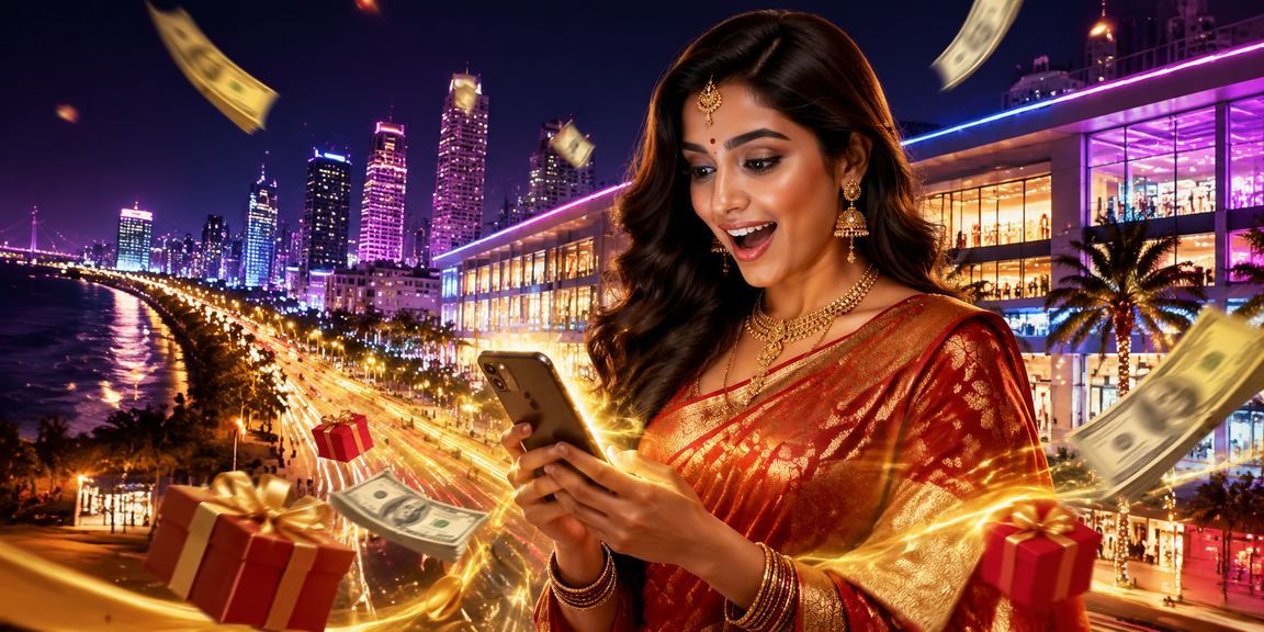 Mumbai city nightlife with casino and betting ambience